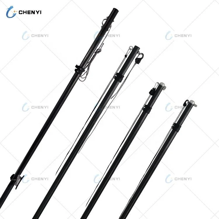 

Carbon Fiber Marine Boat Parts and Accessories Telescoping Boat Hook Pole Sunshade Pole Rescue Pole