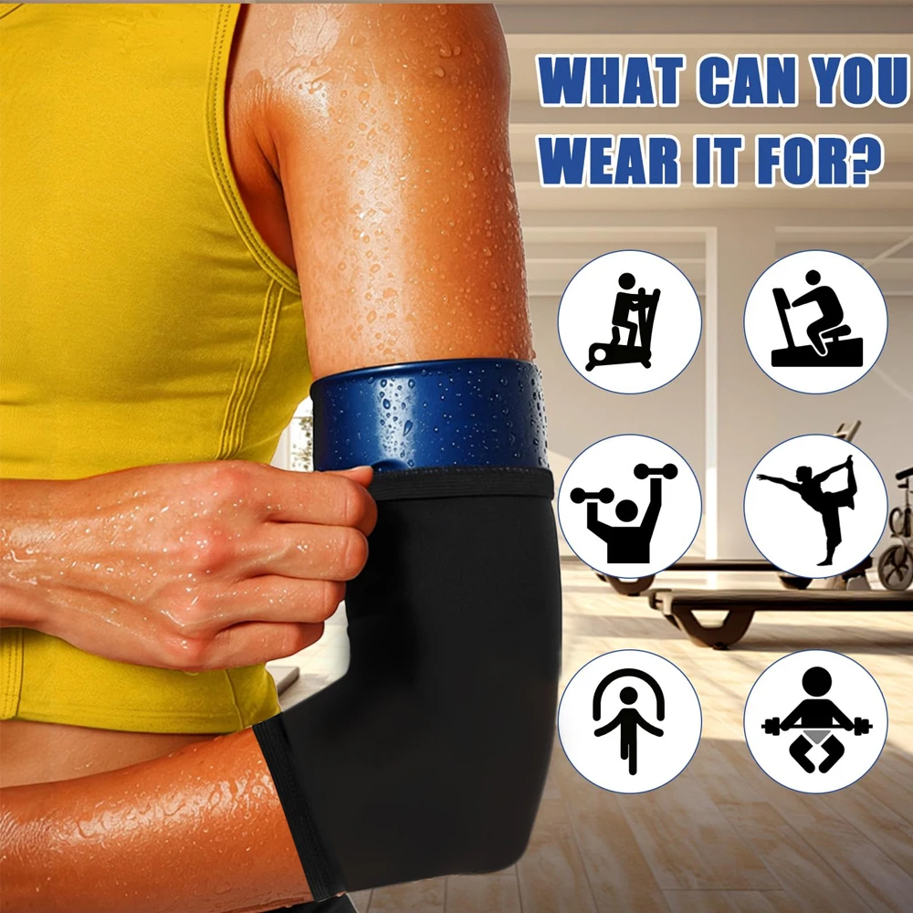 1 زوج المرأة قادين الذراع ضغط الأسلحة المسطحة كم عرق ساونا العصابات المشكل أنحل للتمرين الصالة الرياضية