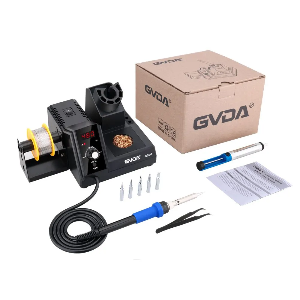 GVDA New Soldering Station 3S Rapid Heating Soldering Iron Kit Welding Rework Station for Cellphone BGA SMD PCB IC Repair Tools