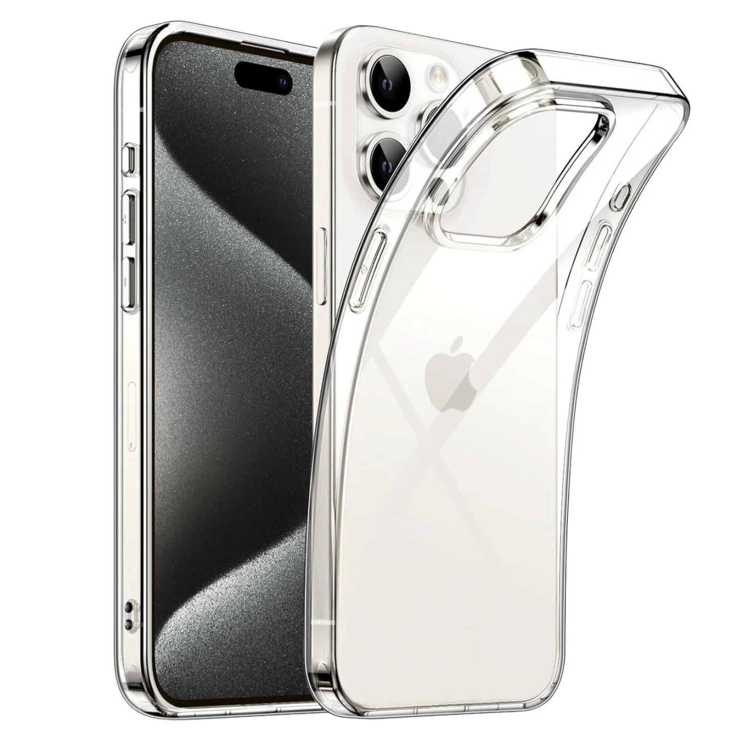 Ultradünne Weiche TPU Silikon Handyhülle für iPhone 17 16 15 11 12 13 14 Pro Max X XR 7 8 Plus Transparente Rückseite Klare Hülle