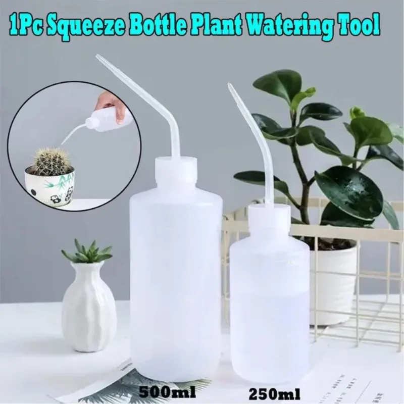 

1Pc 250ml/500ml Squeeze Bottle Plant Watering Tool Portable PlasticTool Succulent Potted Non-Spray Watering Tool