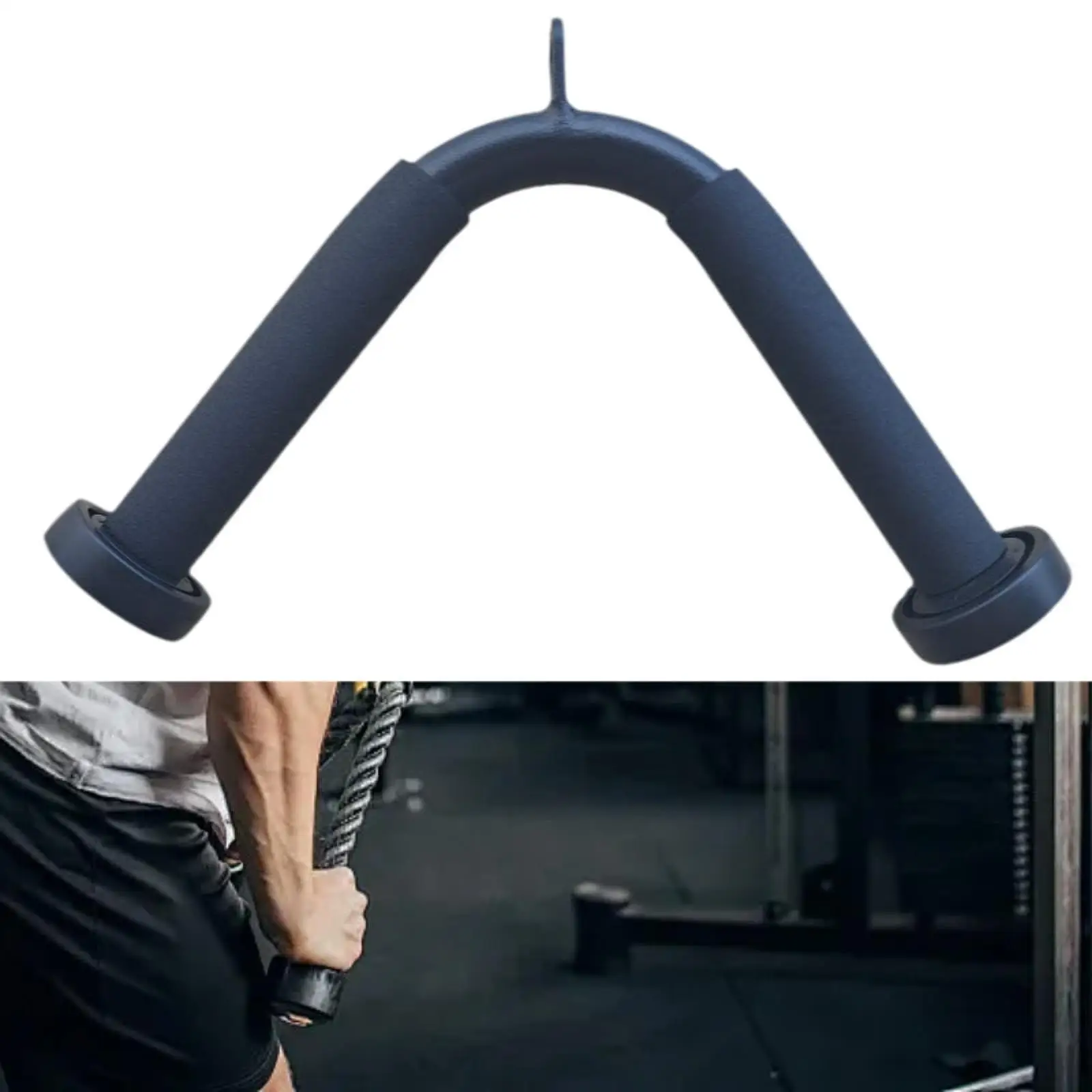 

Tricep Press Down Bar for Home Gym Weight Workout V Bar Cable Attachment