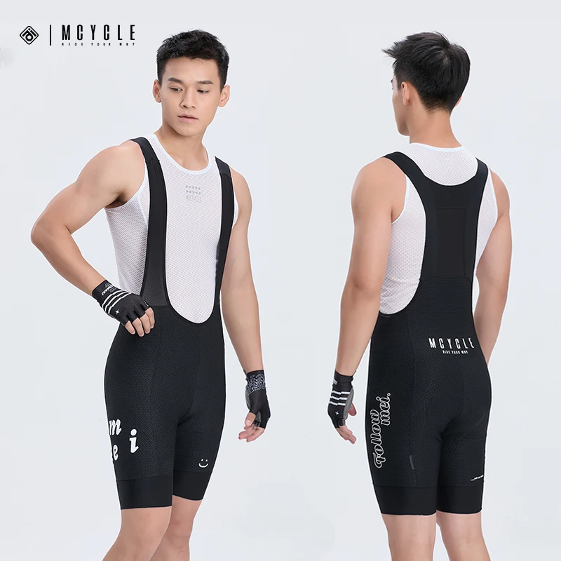 Mcycle New Style Sport Outdoor Cycling Bib Shorts For Unisex Padded Riding Bib Tights Bicycle Quick-dry Breathable Bike Bib Shor