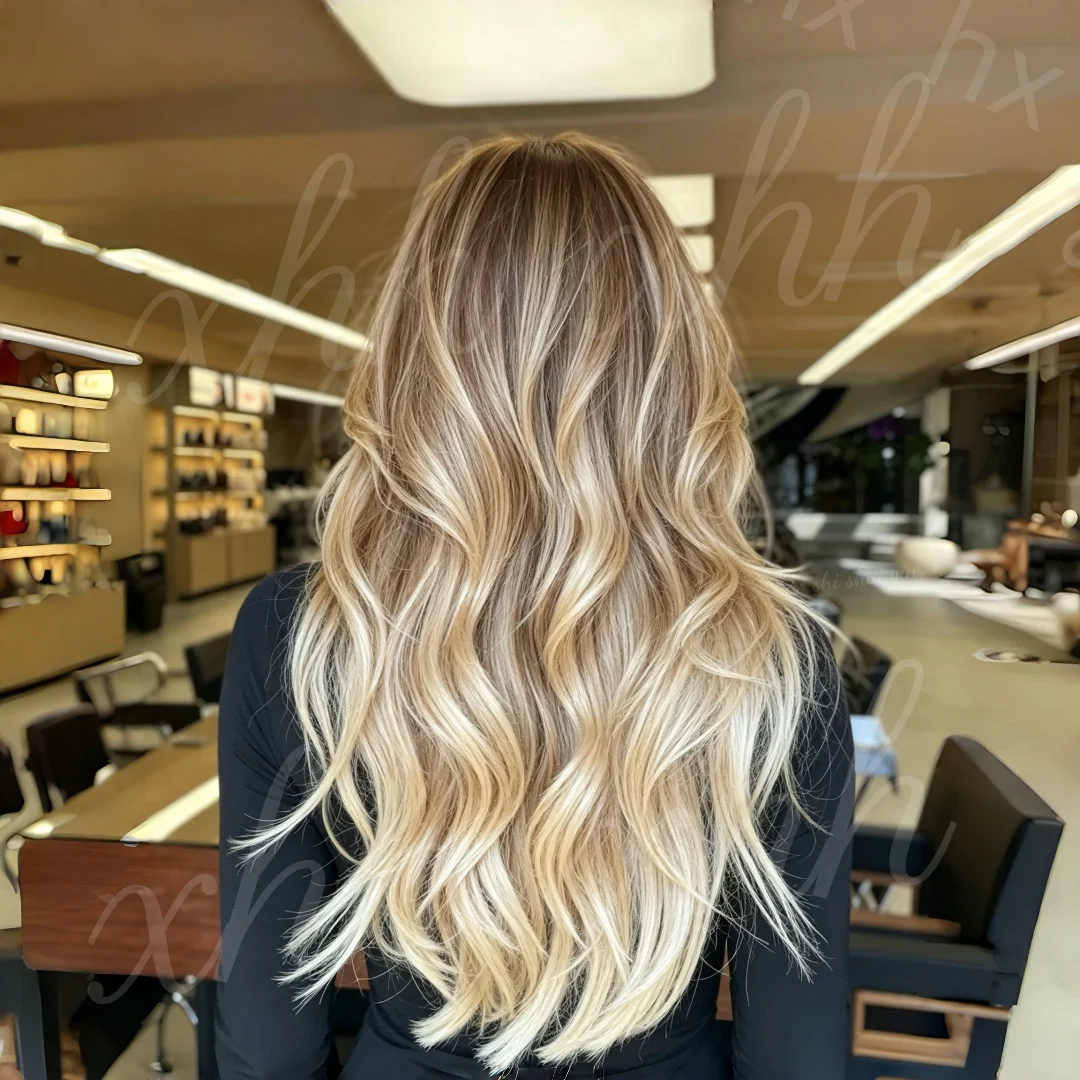 18Inch Body Wave Highlight Blond Natural HD Lace Wig for Women Pre-Plucked Transparent Lace Frontal Versatile Hair Wig