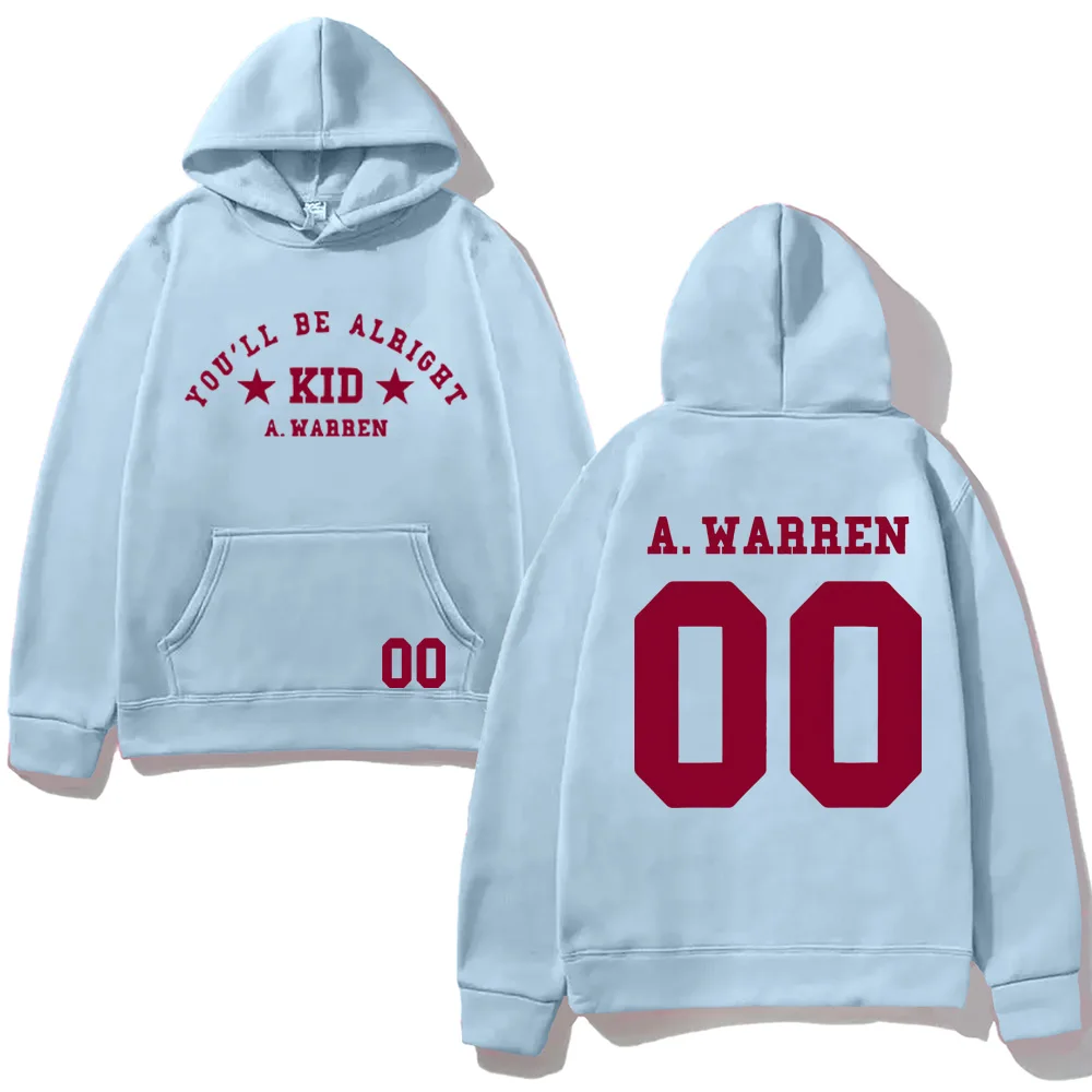 ستكون بخير هوديي Alex Warren 2025NEW للجنسين هوديي مريح البلوز كم ملابس قوطية كم طويل Moletom