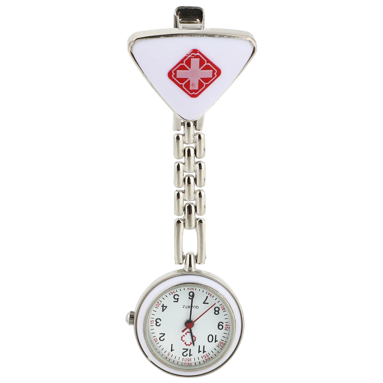 

Quartz Pocket Watch Waterproof Nurse Fob Hanging Doctor Fashionable Creative Triangle Lightweight Accurate Timing Easy Clean