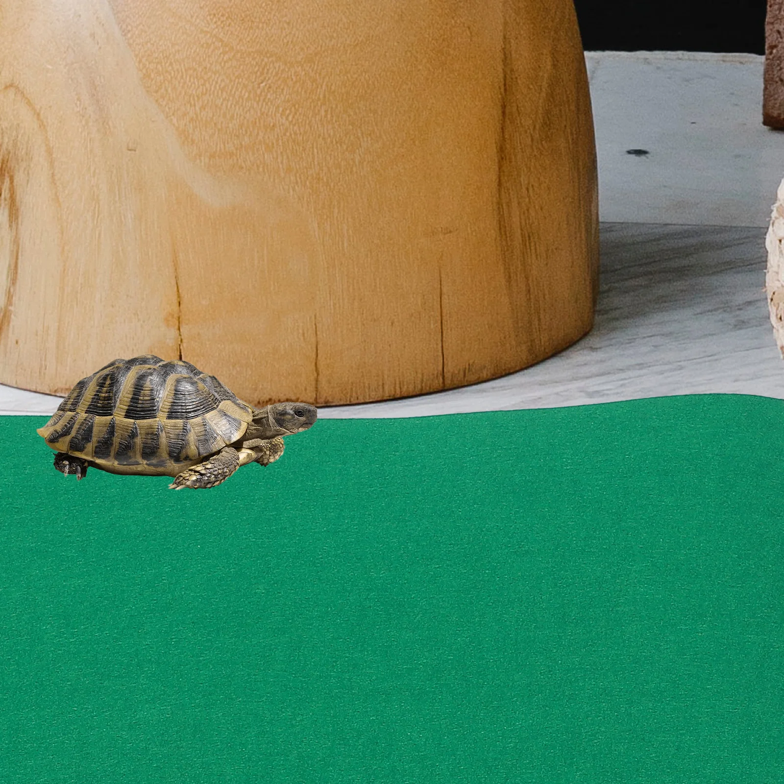 

80 X40cm Bedding Pet Waterproof Moisture-proof Mat Tortoise Substrate Lizard Pad Reptile Liner Oversized Cushion Green