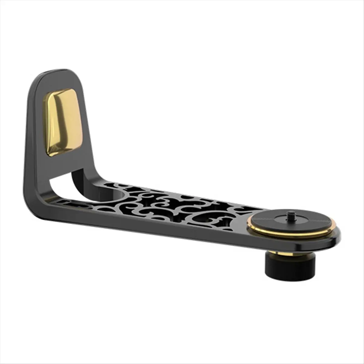 SCLS Wall Mount Projector Stand Sturdy Aluminium Alloy Metal Bracket Multi-Angle Compatible with Most Projectors Black