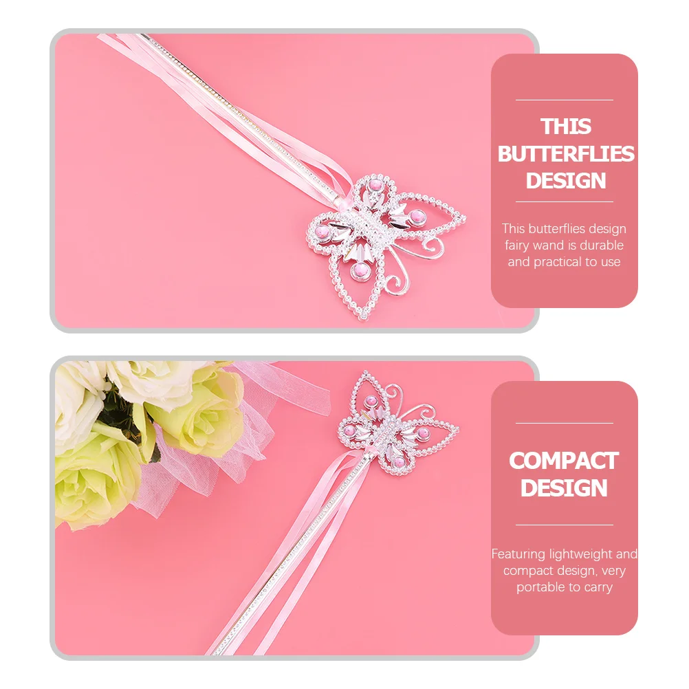 

10Pcs Colorful Butterfly Fairy Wands Compact Design Ideal for Cosplay Birthday Parties Pretend Play Activities