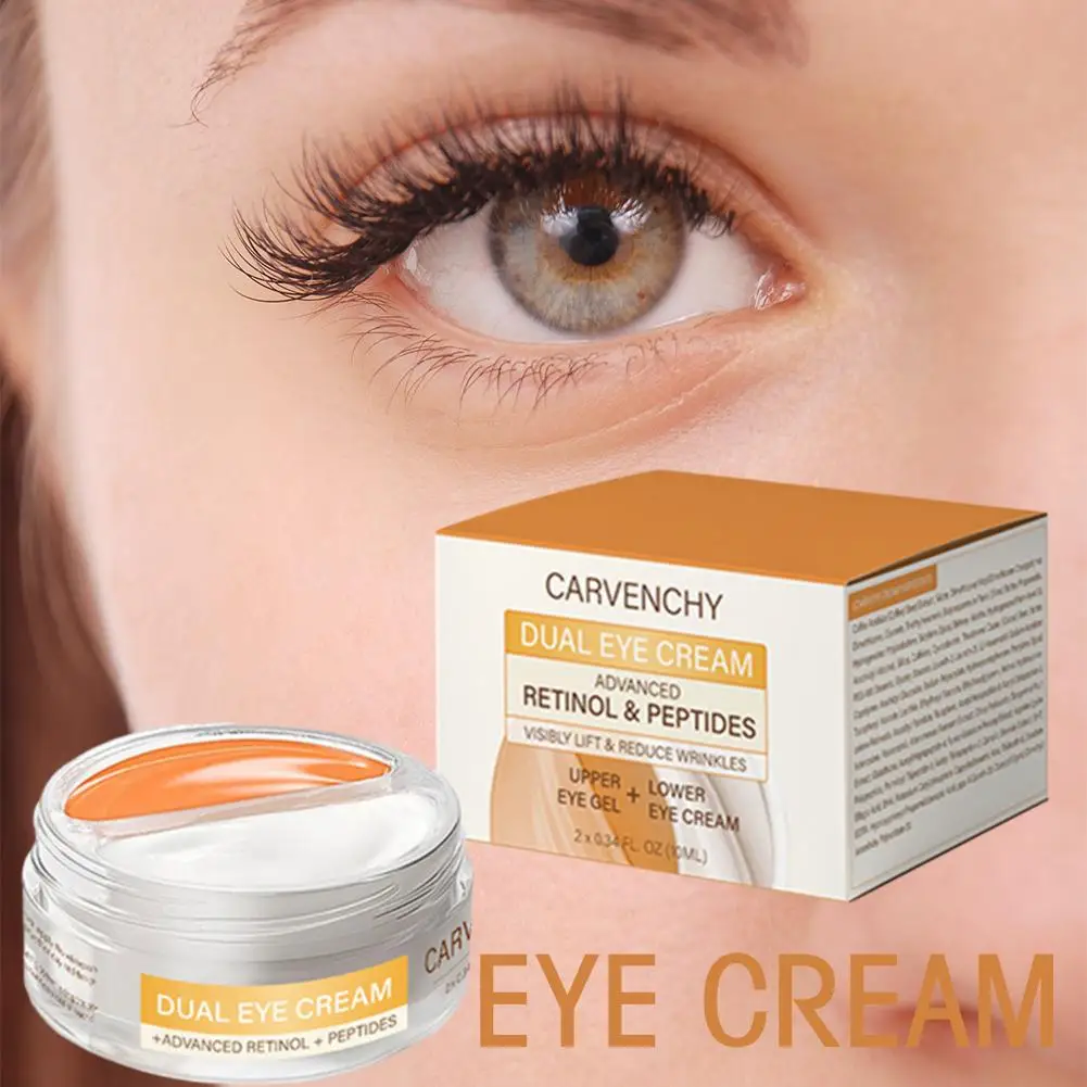 

Крем для глаз Пептид ретинола Витамин Е Двухцветный увлажняющий крем для ухода за кожей вокруг глаз Укрепляющий полипептидный крем для глаз