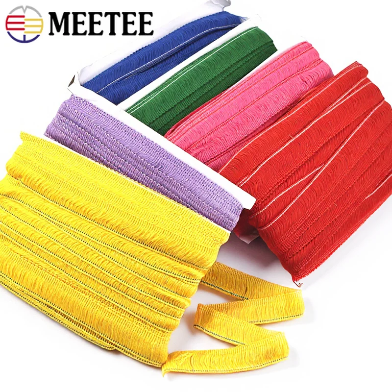 10/25Meters 25mm Tassel Fringe Trim Polyester Ribbon for Dress Skirt Curtain Garment Home Textile Sewing Tassels DIY Accessories