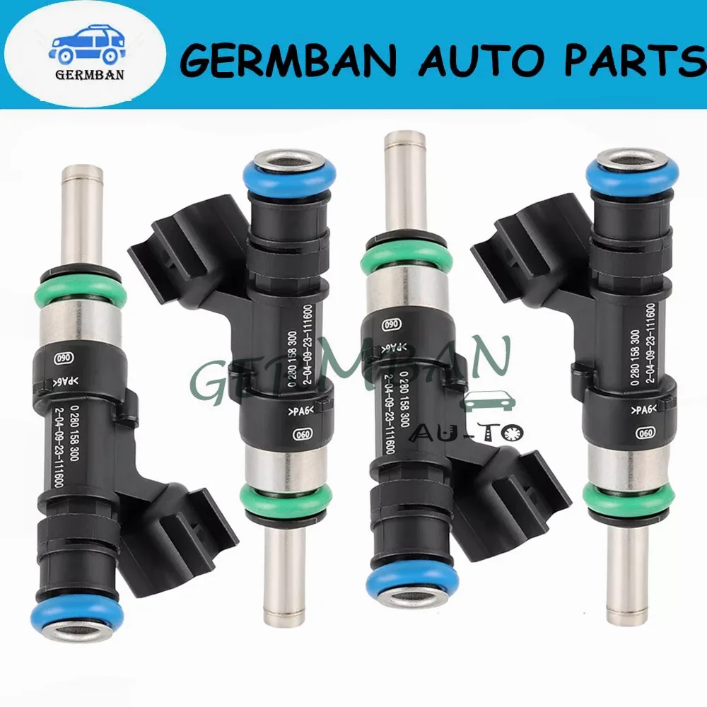 

0280158300 4X Fuel Injector for Jeep Renegade Fiat 500 Dodge Dart 1.4L 4627652AA
