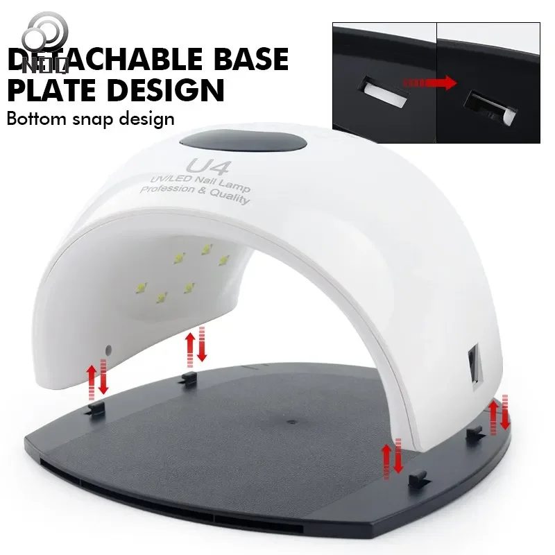 30LED sèche-ongles pour pied 2in1 UV lampe à LED pour sèche-ongles minuterie écran LCD détection infrarouge lampe solaire sèche-ongles outil de manucure