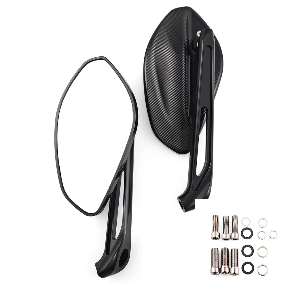 

CNC Motorcycle High-Definition Side Mirrors Aluminum Motorcycle Rearview Mirror For Harley Road King Bobber Street Glide