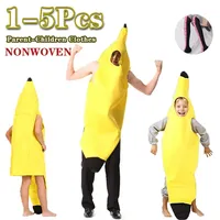Banana cosplay Halloween Costumes Children's Performance Costume Fruit Banana Costume Performance Parent-Child Costume