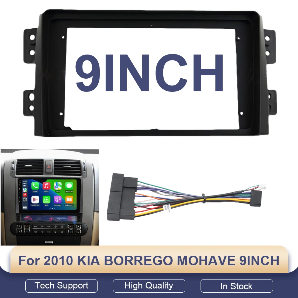 

For 2010 KIA BORREGO MOHAVE 9INCH Car Radio Android Stereo Audio Screen Multimedia Video Player Navigation Cable Harness Frame
