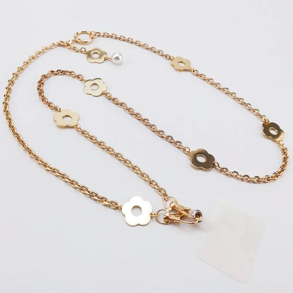 Steel Shell Flower Charm Necklace For Women Girls Gold Color Chain Link  Jewelry Set Design  Jewelry