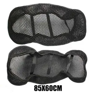 Respirável 3D Mesh Motorcycle Seat Cover, Black Pad, Cicomotor Moto e Scooter Almofada, Anti-Slip Grade Seat Cover 10 principais vendas capa de cela de moto - №10