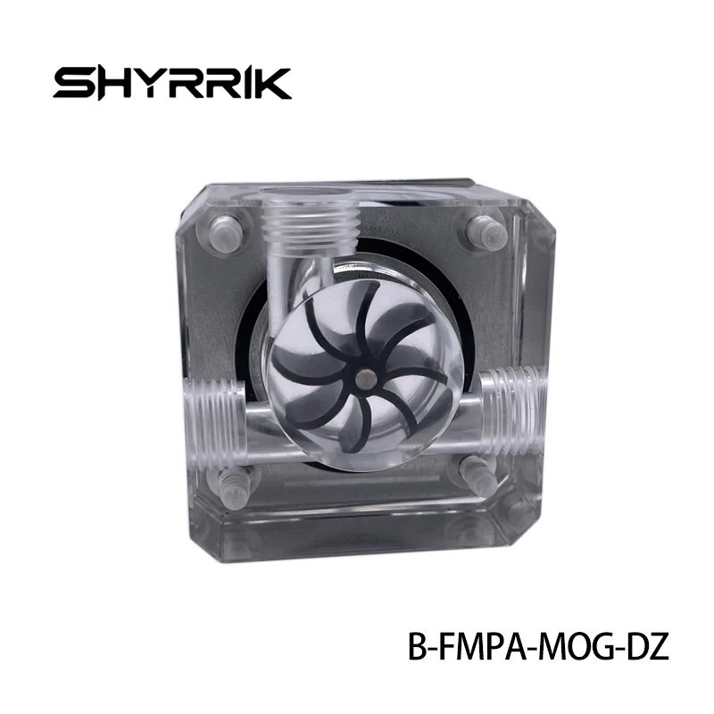 Shyrrik Acrylic Flow Meter G1/4 Thread Water Cooling System Coolant Filter Computer Cooler Fittings 3-Way Holes B-FMPA-MOG-DZ - view 2
