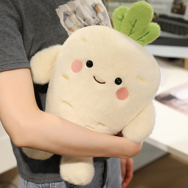 25/35CM Kawaii Karotte & Rübe Plüsch Spielzeug Schöne Karotte Kissen Gefüllte Pflanze Puppen Schreibtisch Dekoration Beschwichtigen spielzeug