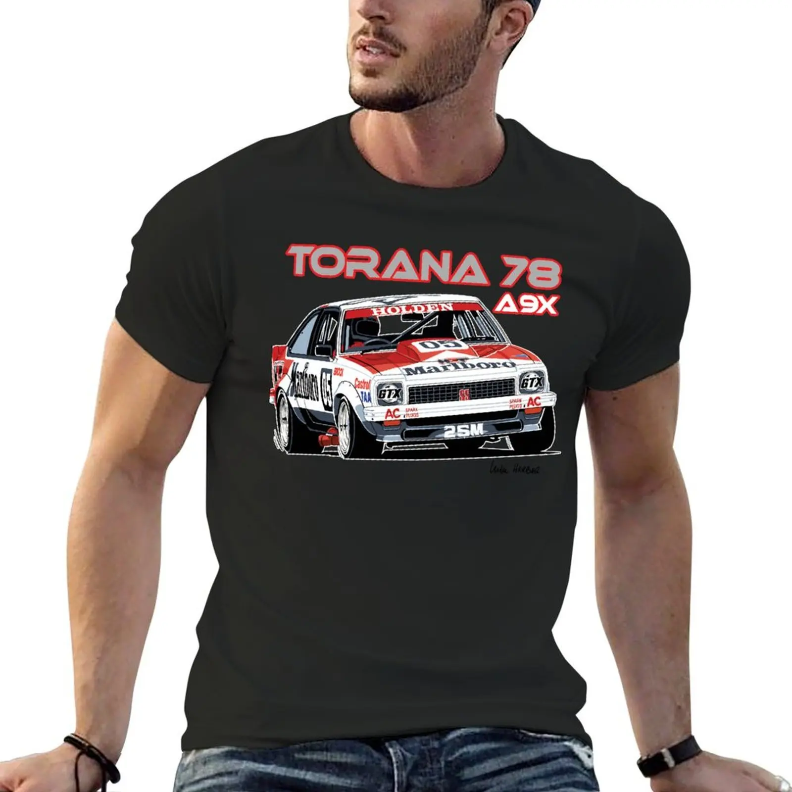 Holden A9X Torana, Peter Brock Design wesentliche T-Shirt Grafik Shirts Hippie Kleidung billige Sachen Anime Kleidung Herren Kleidung