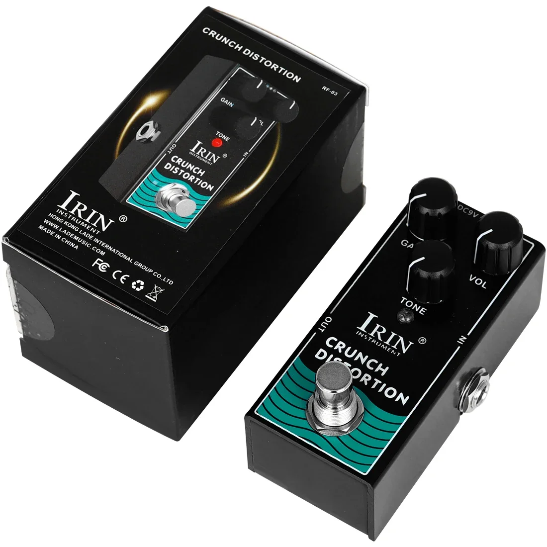 IRIN RF-03 Crunch Distortion Guitar Effect Pedal British Classic Rock Distortion Effect Pedal True Bypass Guitar Accessories