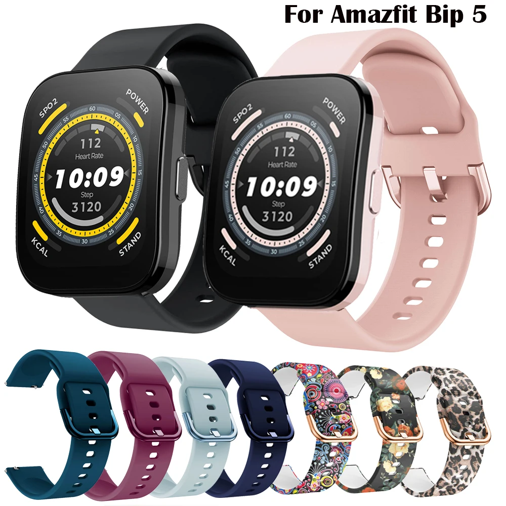 

BEHUA 20mm 22mm Silicone Strap For Amazfit Bip 5 3 3pro WatchBand Bracelet Band For Garmin Venu 3 2 Plus Smart Wristband Straps