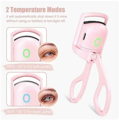 Good Eyelash Curler USB Charging Model Fast Heating Portable Eye Lash Perm Shaping and Lasting Curling Thermal Eyelash Clip