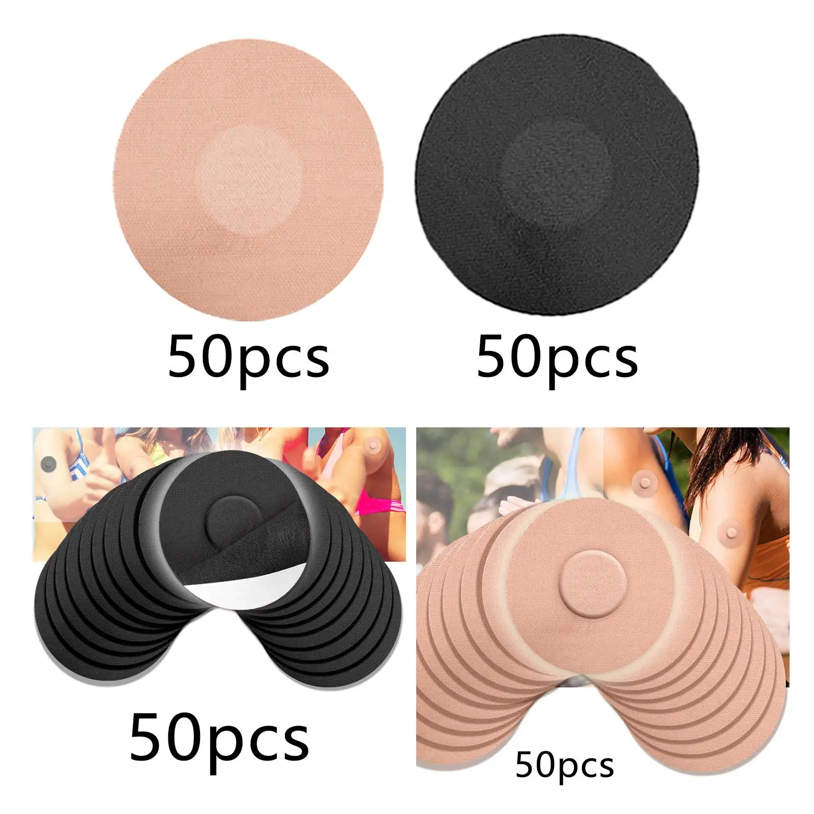 غطاء مستشعر ذاتي التصحيح مقاوم للماء ، رقع CGM ، وسادة ملصقات ، 50 *