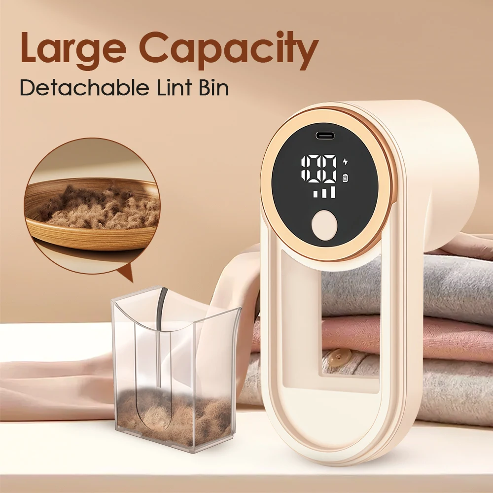 Lint Remover Intelligent Digital Display USB Rechargeable Electric 3 Gear Hairball Trimmer Portable Clothes Dust Removal Tools