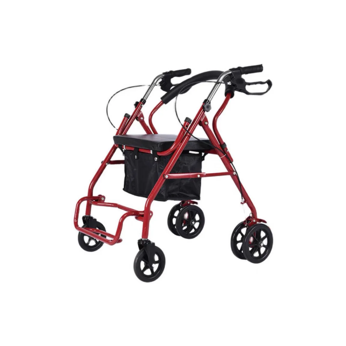 

Lightweight Foldable Hand Push Trolley Multifunctional Elderly Shopping Cart
