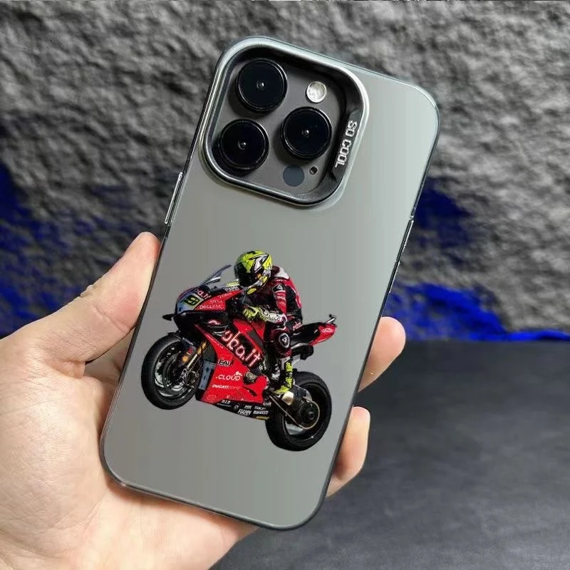 

Motorcycle pattern design phone case for iPhone 16 15 14 13 12 11 Pro/ Max/Plus shock-proof rear cover anti-fingerprint