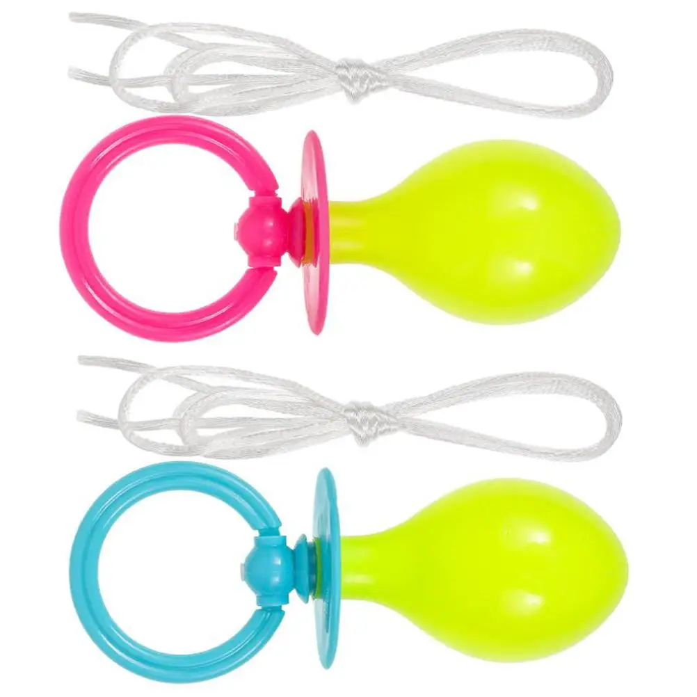 2 Pcs Large Fake Pacifier Cosplay Accessory Adult Baby Costume Size Prop Bottle Decorate
