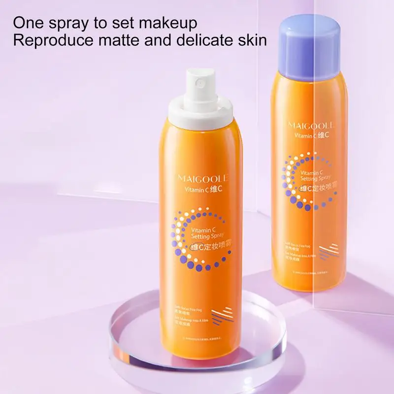 Makeup Setting Spray Vitamin C Face Mist Moisturizing Cruelty-Free Lightweight Mattifying Revitalize Makeup Hydrate Face 100ml