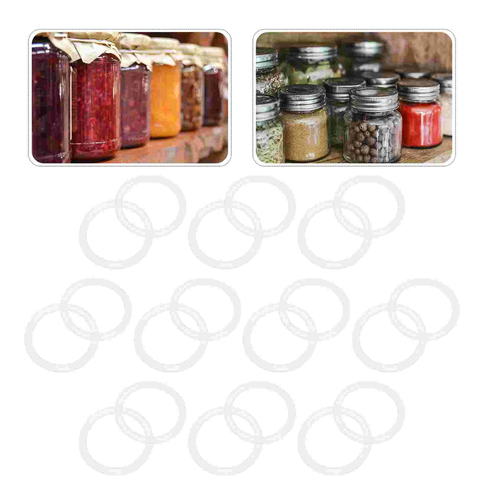 

Mason Jar Seal Jars Rings Replacement Silicone Gaskets Sealing Leakproof Sealed Bottle