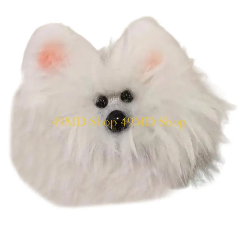 

49MD мультяшная пушистая плюшевая заколка для волос для собак для женщин и девочек, милая шпилька для укладки волос, заколки для