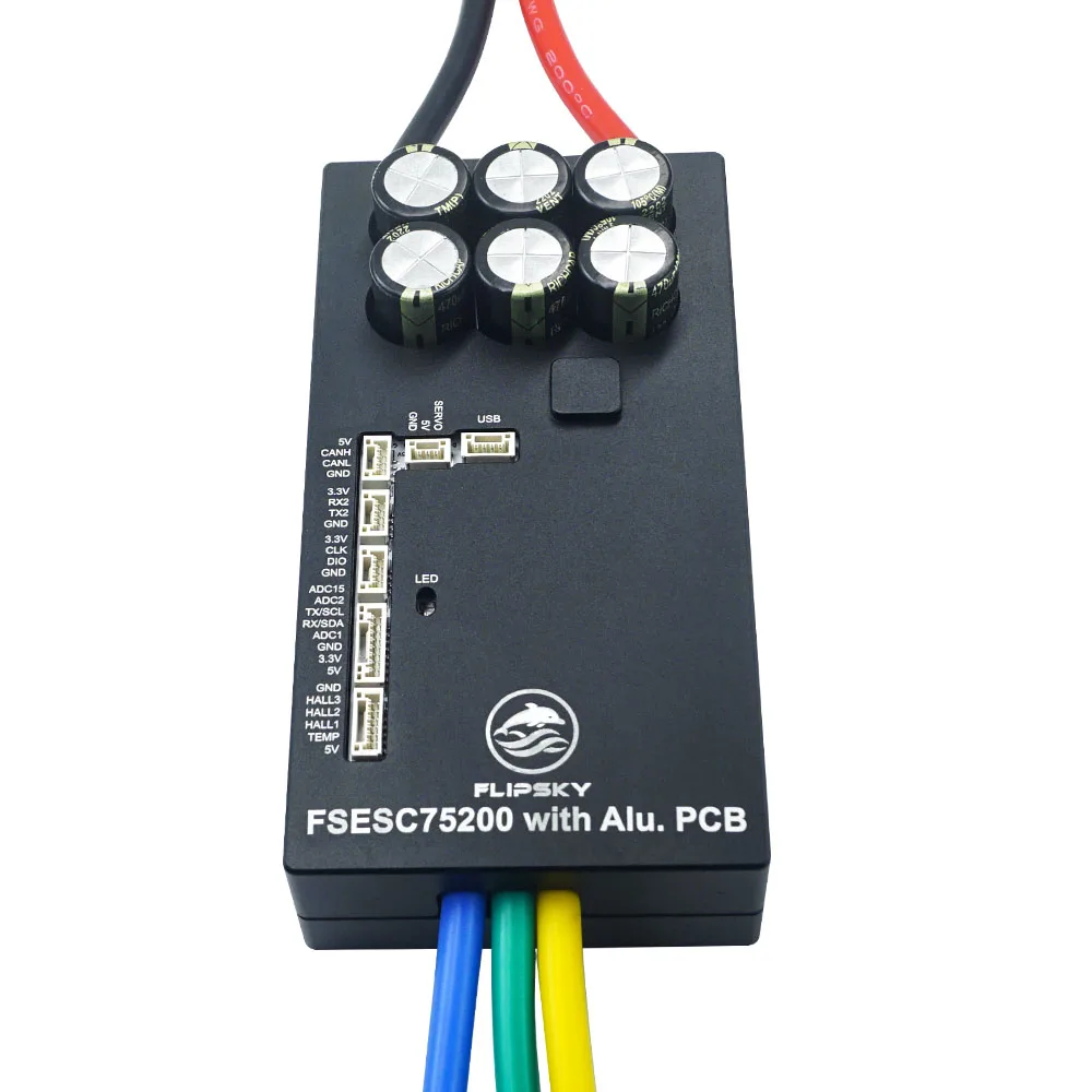 Flipsky 75200 VESC Based ESC, Aluminum PCB 4‑20S 84V 200A Continuous Current Regenerative Braking Speed Controller