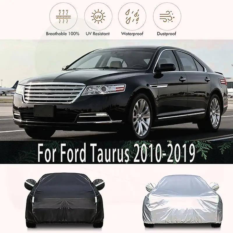 

Для Ford Taurus 2010 2019, уличная защита, водонепроницаемый, пылезащитный, полный снег, солнцезащитный козырек, внешний чехол, автомобильные чехлы