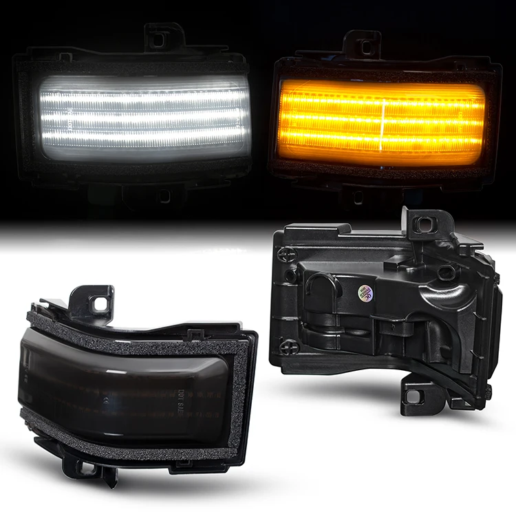 LED Mirror Light DRL white sequential turn signal light amber towing parking amber for Ford F250/F350/F450 Super Duty