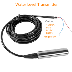 水中水圧トランスミッター,2m, 3m, 5m範囲,4-20ma,0-10v,rs485出力,水中送信機