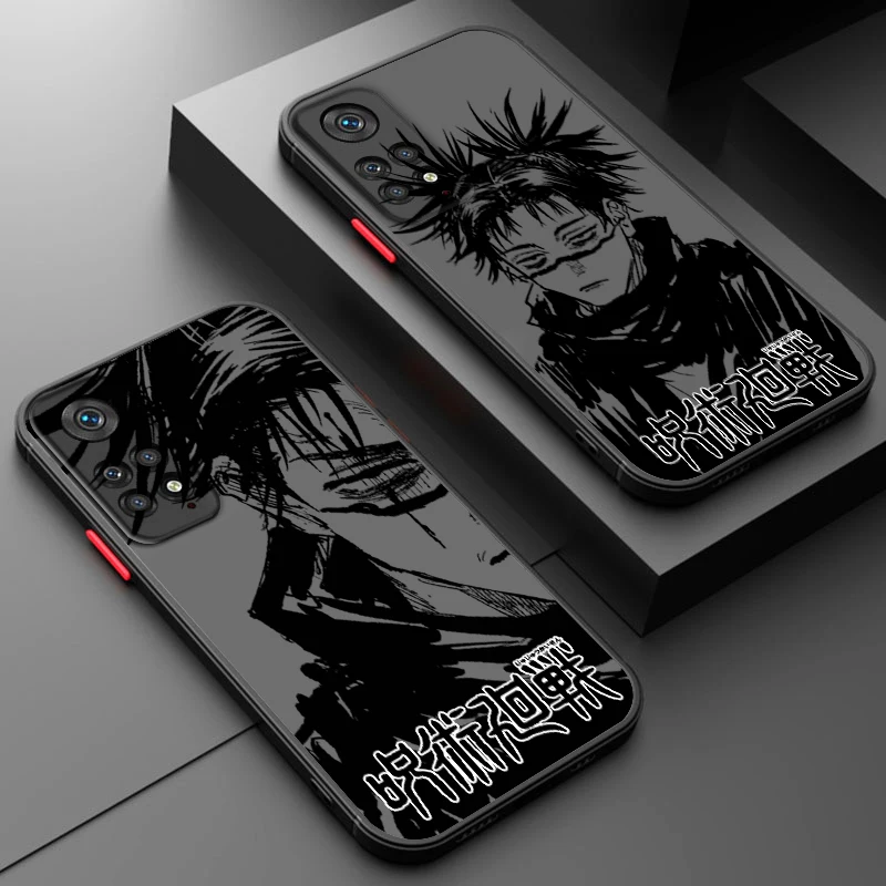 Jujutsu Kaisen Choso Anime For Xiaomi Redmi Note 13 12 11 10 9 Pro Plus Matte Frosted Translucent Phone Case