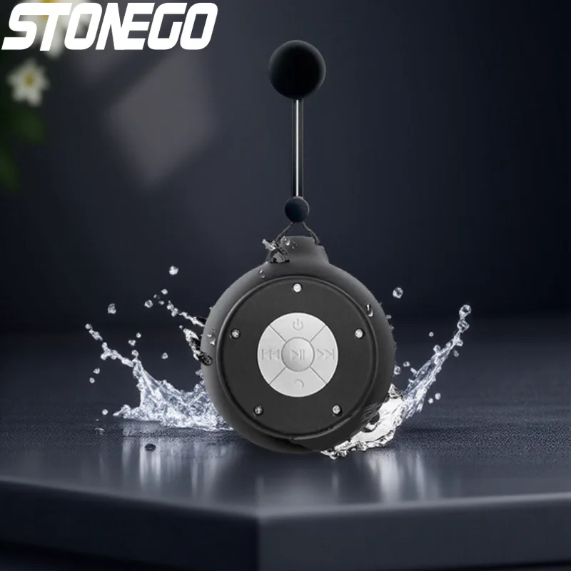 Portable Wireless Bluetooth Speaker Mini Outdoor Waterproof Suction Cup Speaker for Bathroom and Travel Sound System