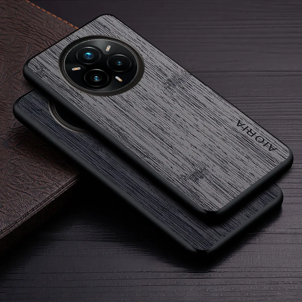 Hülle für Oppo Realme 14 Pro Plus 14X 5G Funda Bambus-Holzmuster Leder-Handyhülle Luxus-Coque für Realme 14 Pro Plus Case