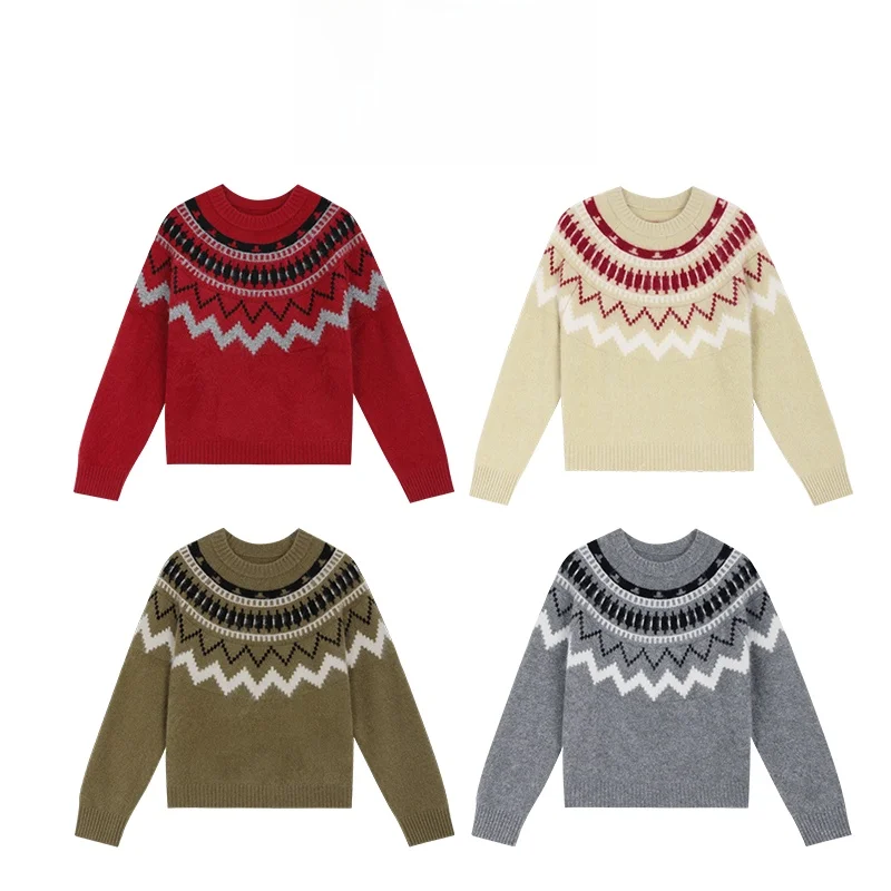 

Женский свитер Mannala Sontag с круглым вырезом и флисовой подкладкой, длинный рукав, трикотаж Q4868, зимняя коллекция, белый флис