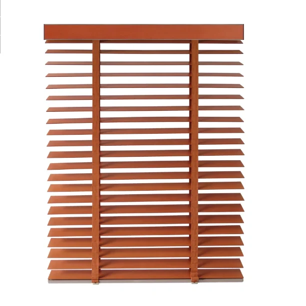 Custom Smart Voice Controllable Basswood Slats Natural Bamboo Wooden Curtain Blinds Shades Window