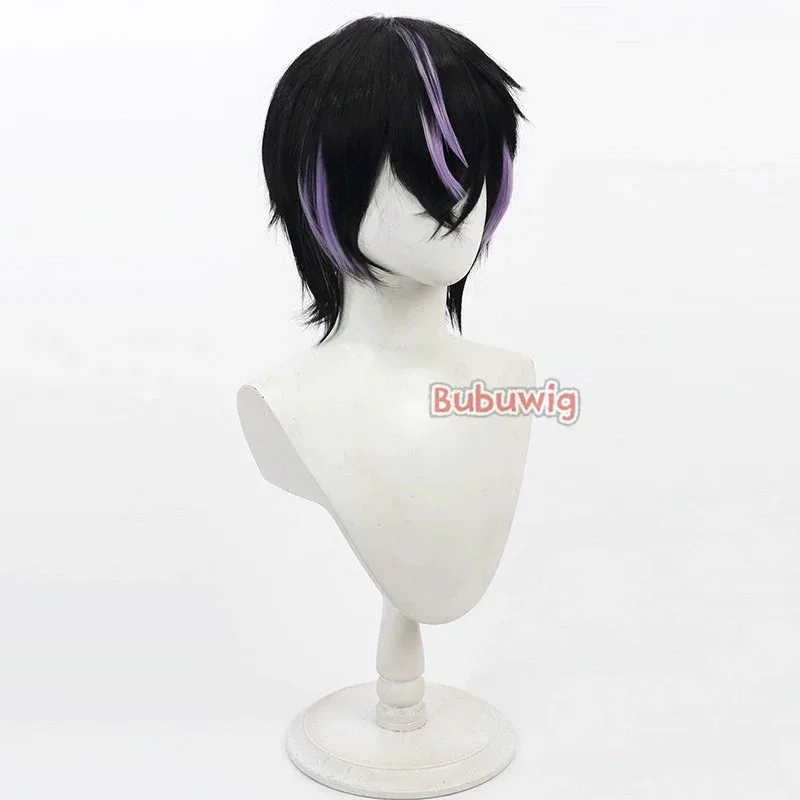 CyBubuwig الشعر الاصطناعية كيروكو كينوغاوا تأثيري الباروكات 18TRIP كيروكو كينوغاوا 30 سنتيمتر مستقيم أسود مختلط الأرجواني شعر مستعار مقاومة للحرارة