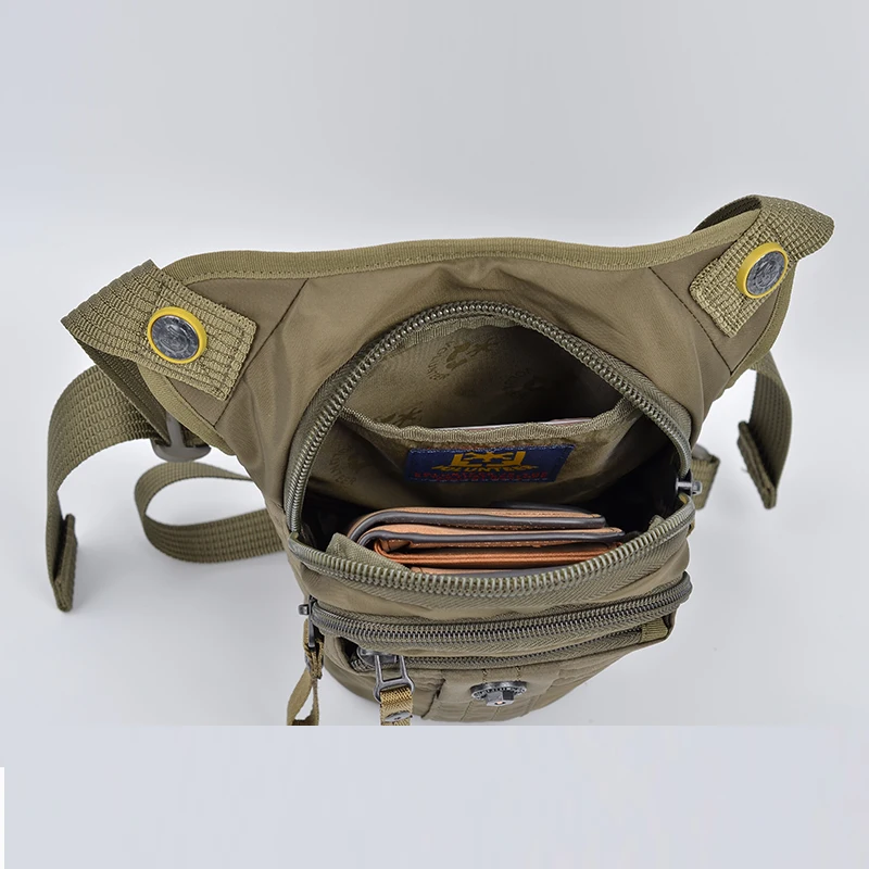 Imagem -05 - Impermeável Oxford Fanny Pack para Homens Bolsa de Cintura Cinto Drop Thigh Assalto de Viagem de Motocicleta Mala de Perna Masculina