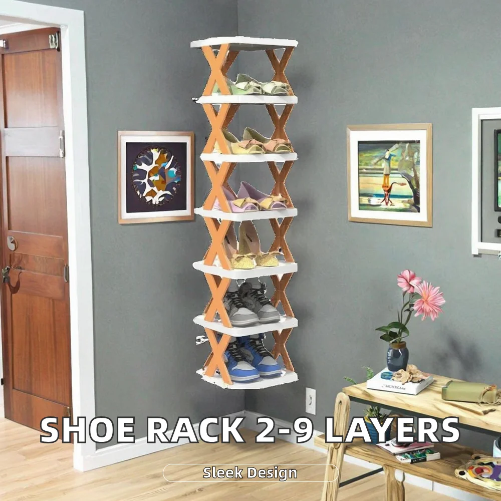 ！@Modern Home Shoes Cabinet Storage Bedroom Storage Cabinet Space-saving Closet Shoe Rack 2-10 Layers