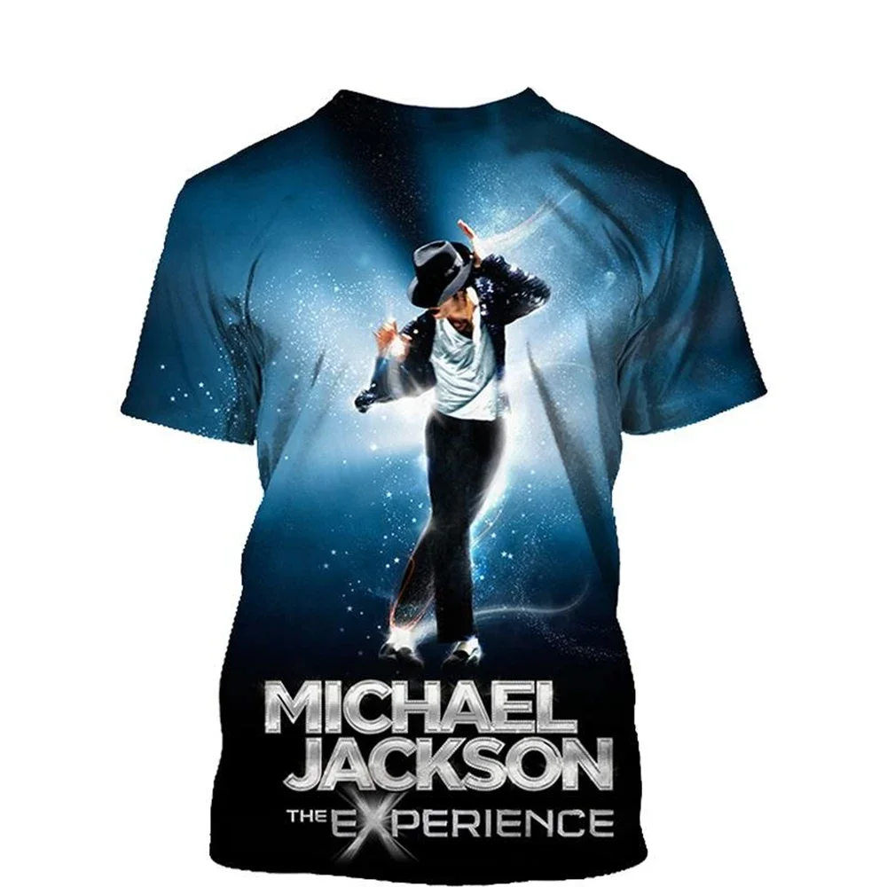 

2024 Newest Women/Men Fashion Michael Jackson 3D Printed T Shirt Fans Star Graphic Tee Casual T-Shirts