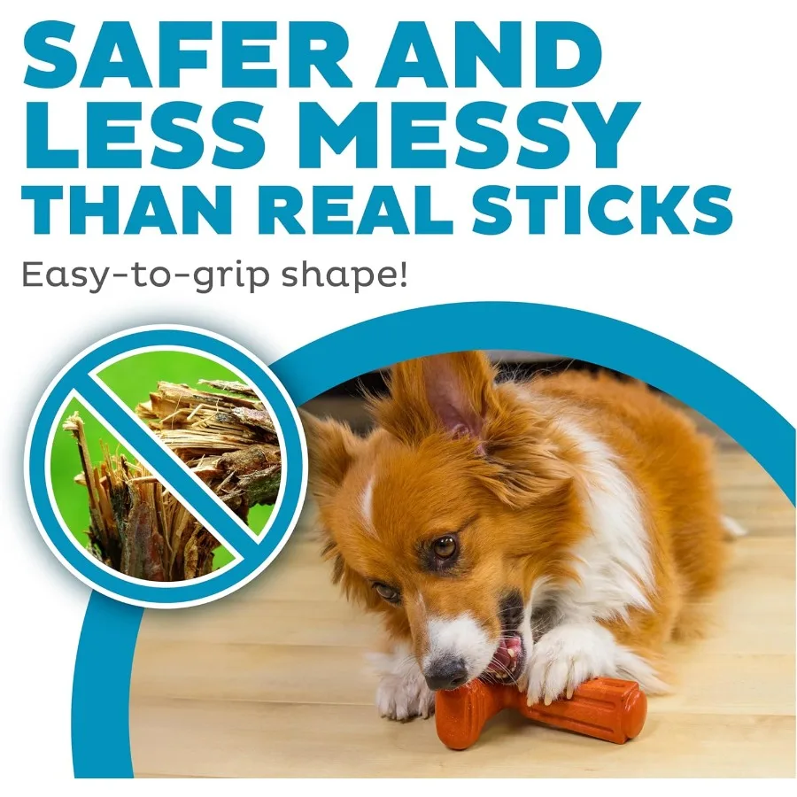 لعبة مضغ متينة للكلاب مع رائحة لحم البقر للكلاب الكبيرة مثالية للعب طويل الأمد وتخفيف التسنين مثالية للمغامرة الخارجية